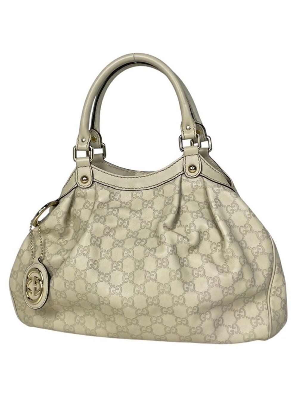 Gucci Guccissima Ski Handbag Shimarais the Ivory